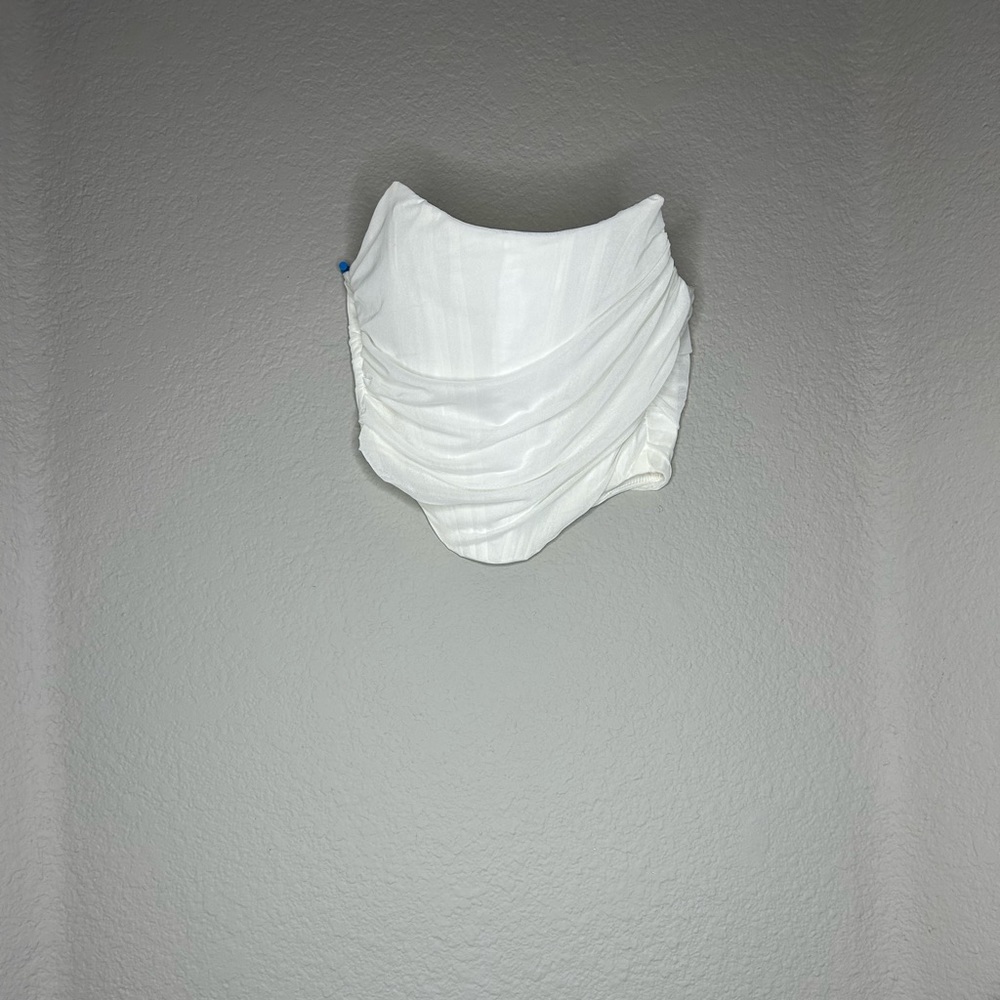 White corset top